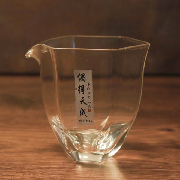 Faceted Glass Pitcher