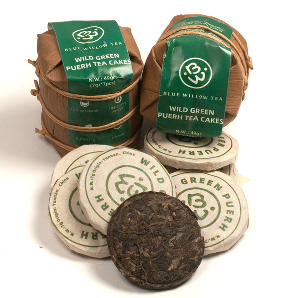 Wild Green Puerh Baby Cakes Wholesale