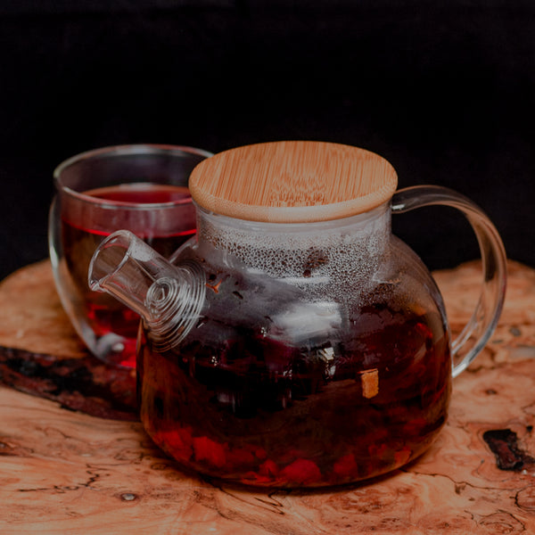 Glass Coil Teapot